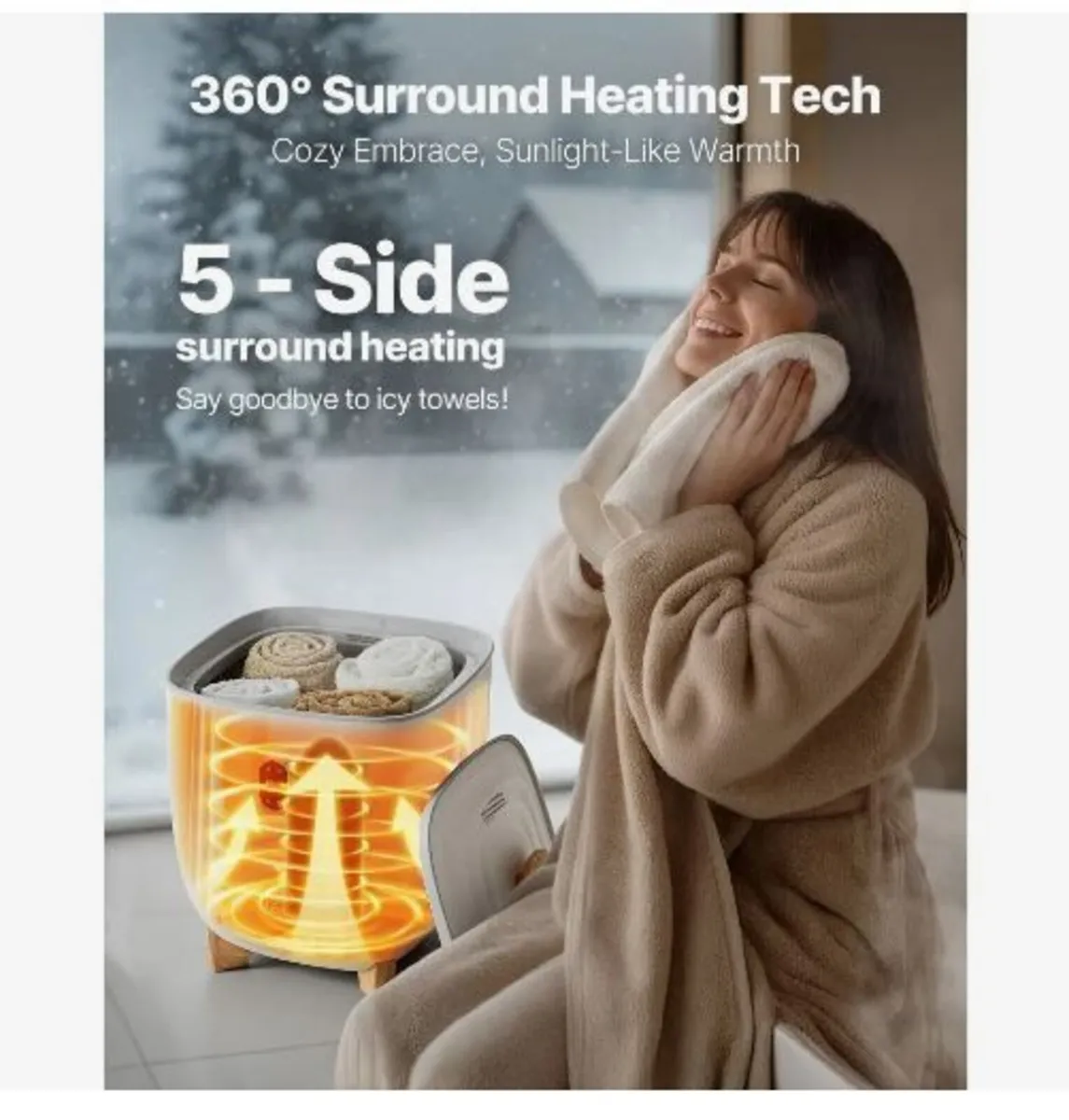 Towel Warmers for Bathroom, 25 L - Image 2