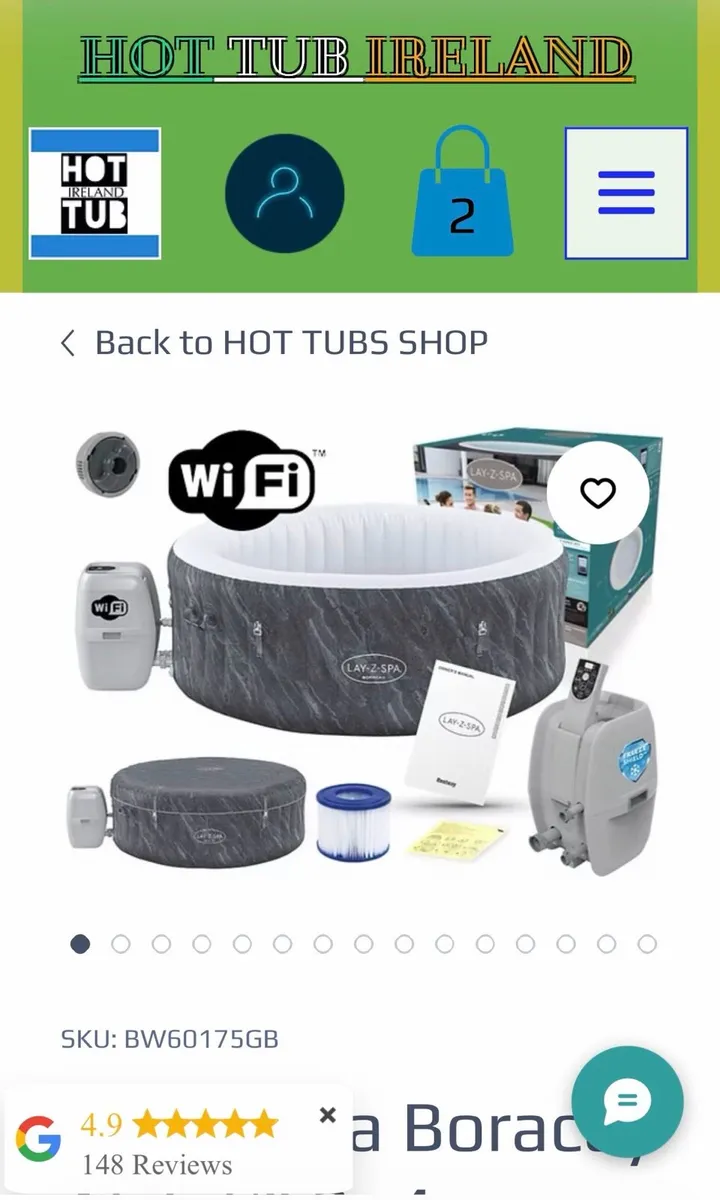 Lay-Z-Spa Boracay AirJet™ 2–4 Person - Image 1