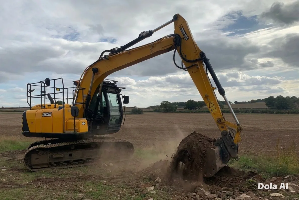 13 ton digger hire with driver - Image 2