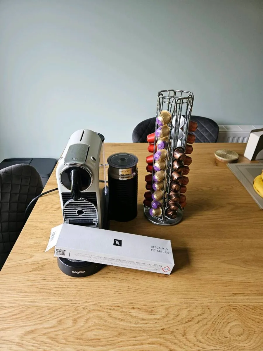 Nespresso machine with pods