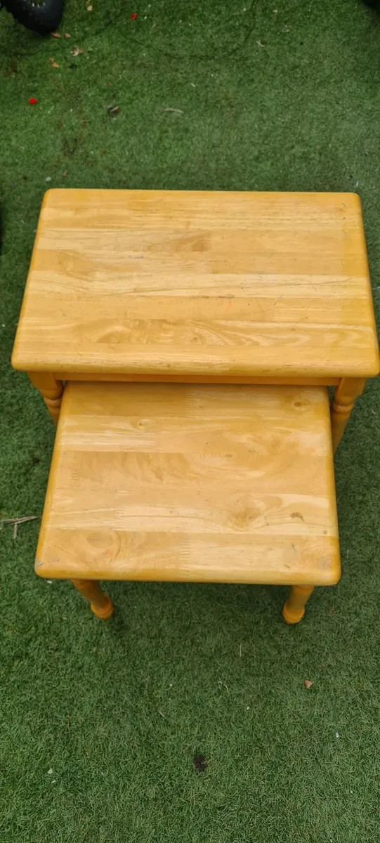 Pine Nest of tables x 2 ………………………….50