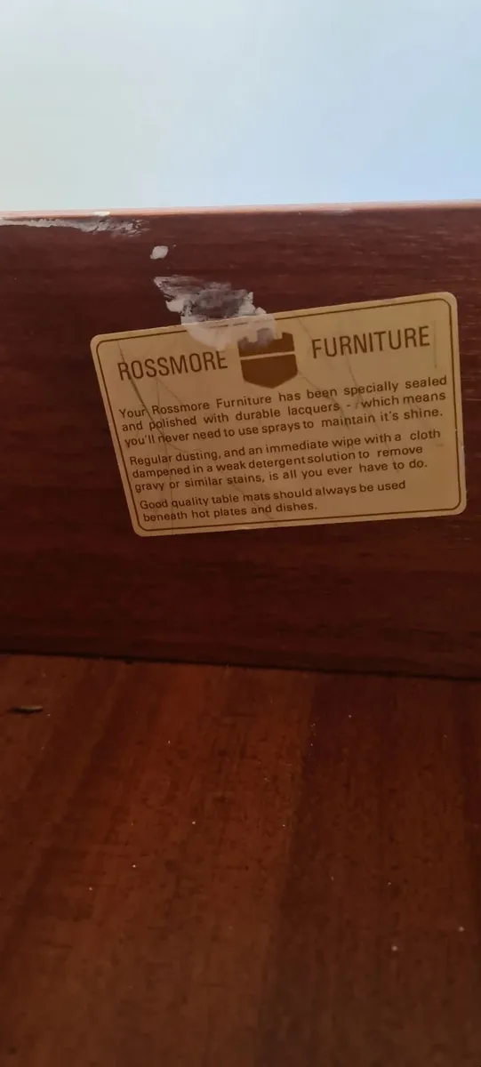 Quality Rossmore Furniture dresser unit 92cm wide - Image 2