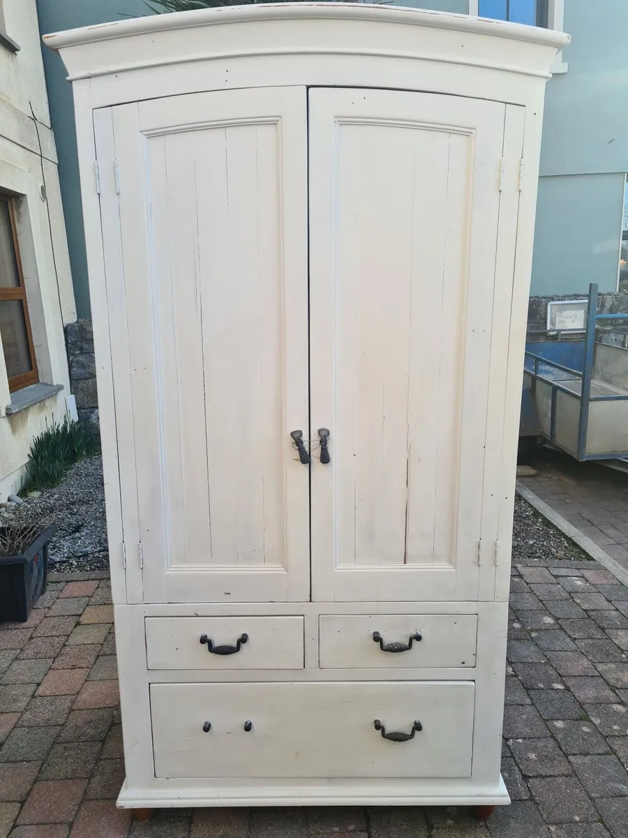 Reclaimed Vietnamese Pine Double Wardrobes X 2 - Image 2