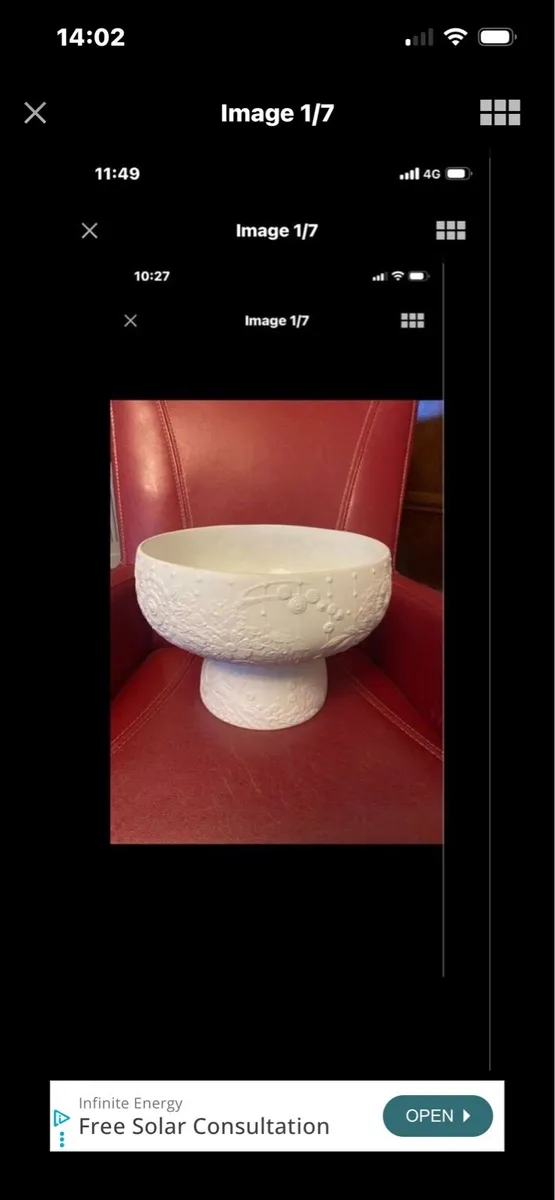 Rare Large Lladro Pastoral Bowl - Image 1