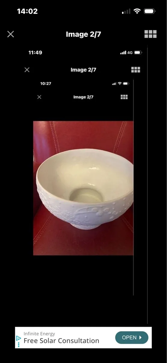 Rare Large Lladro Pastoral Bowl - Image 2