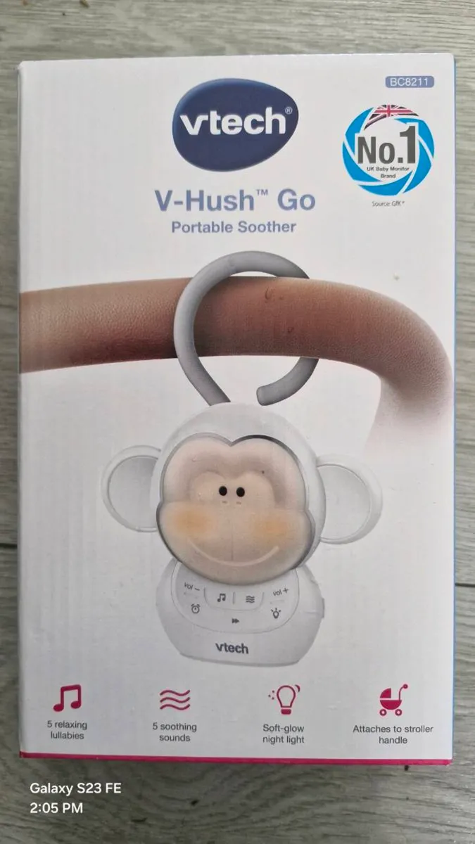 VTech BC8211 V-Hush Go Portable Soother - Image 1