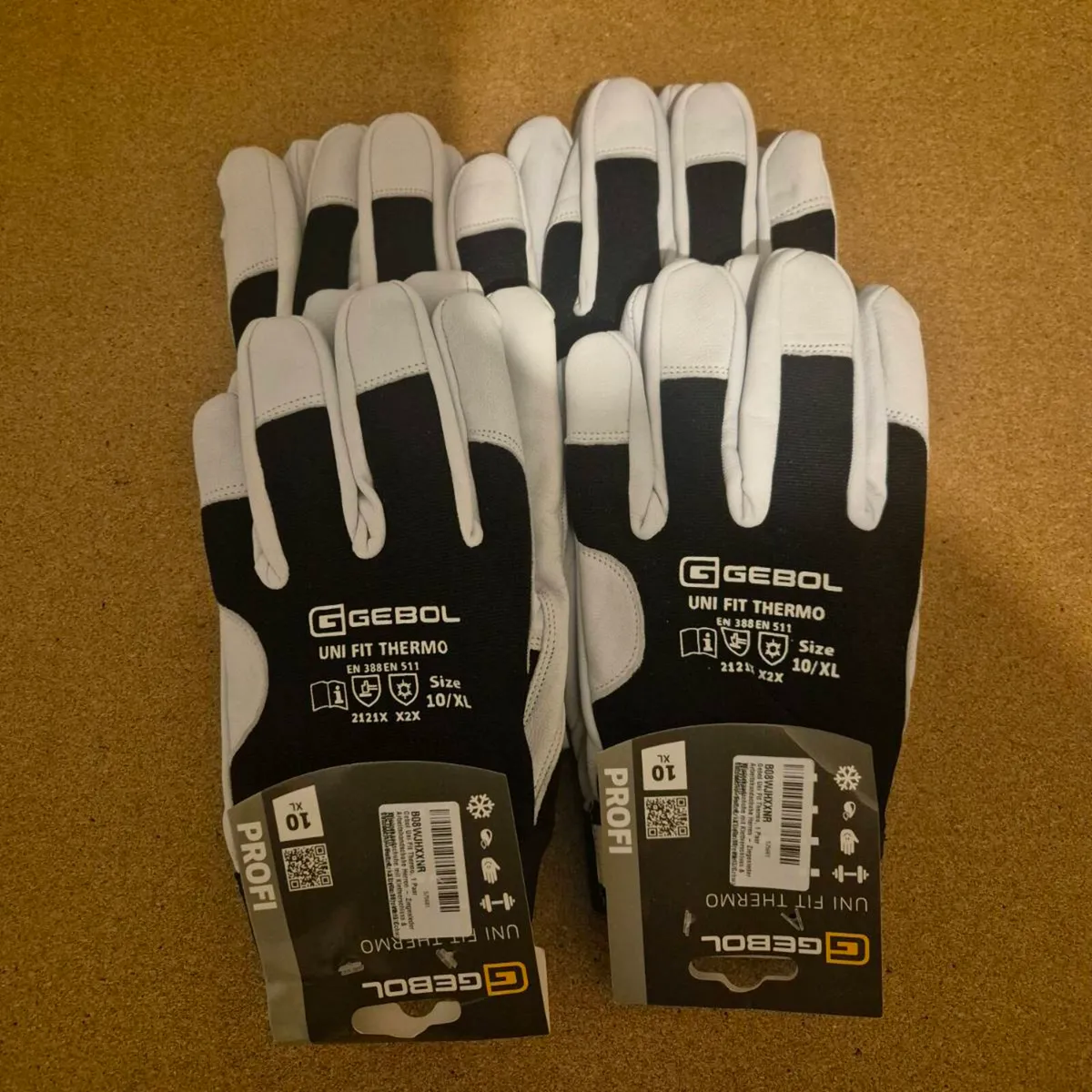 4x Work Gloves size 10/XL, Brand New - Image 1