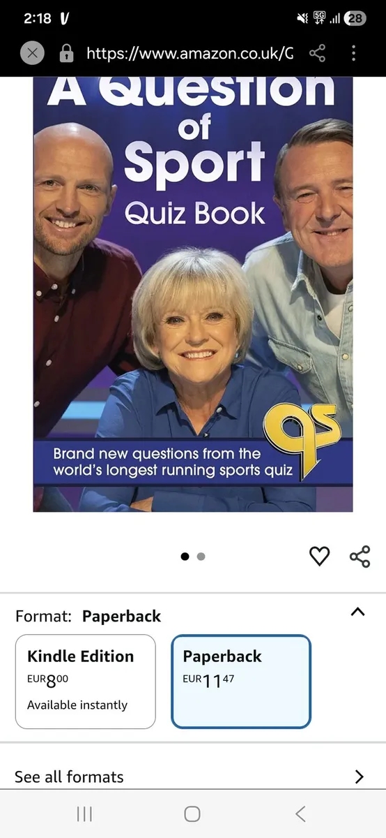 A Question of Sport Quiz Book: Brand new questions - Image 2