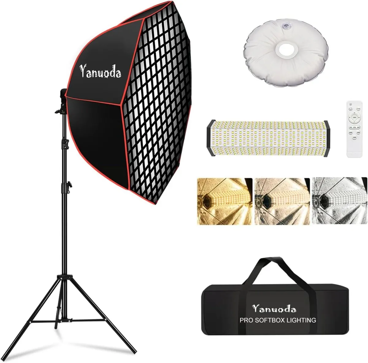 37 Professional Octagonal Softbox Lighting Kit - - Image 1