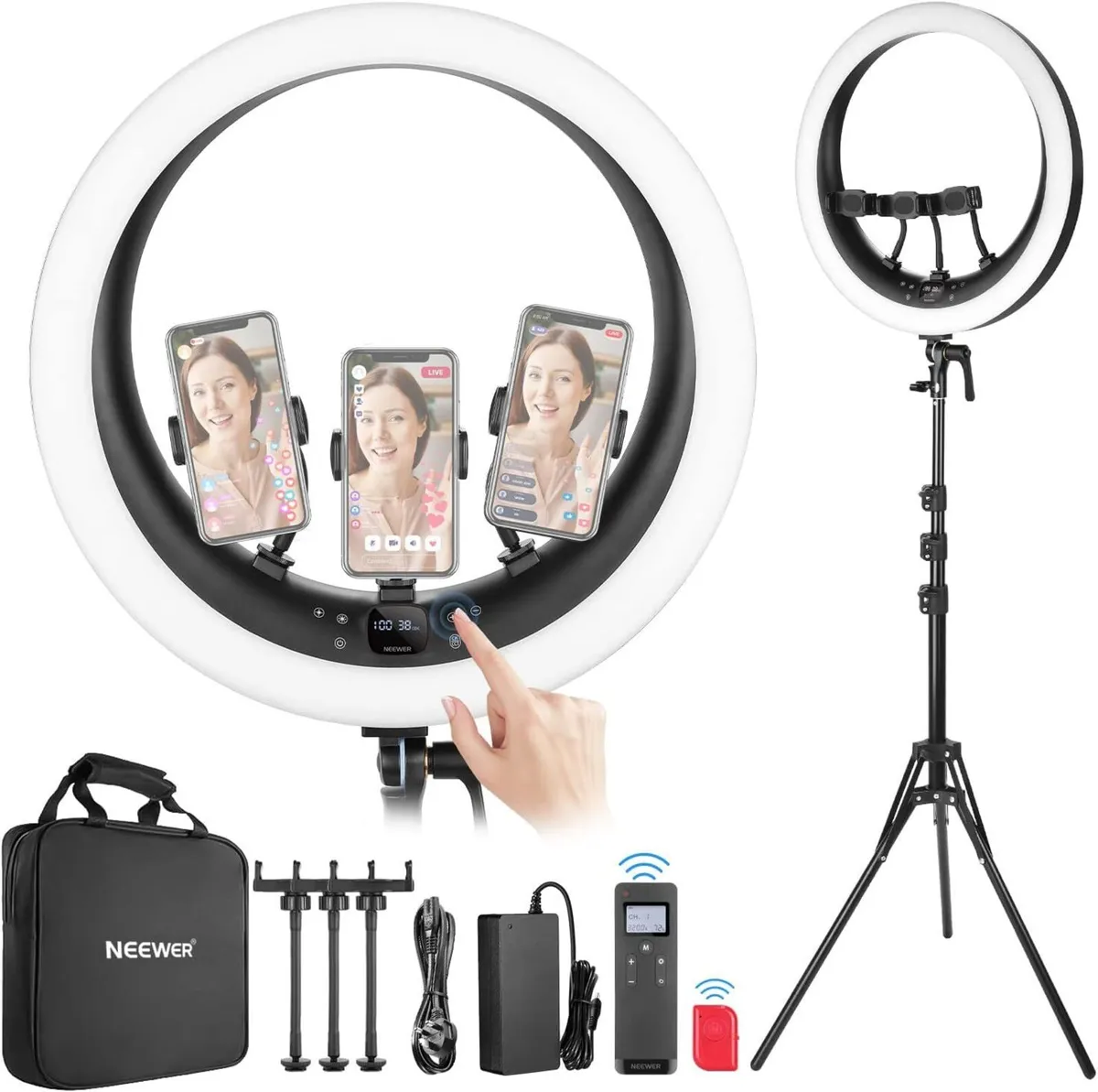 Ring Light RP19H 19 inch with Tripod Stand 3 - Image 1