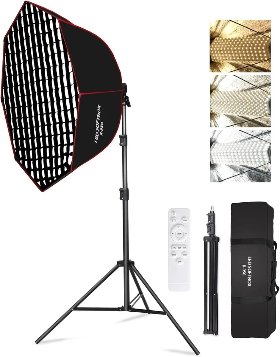 110W Softbox Lighting Kit 37.4 /95cm Large - Image 1
