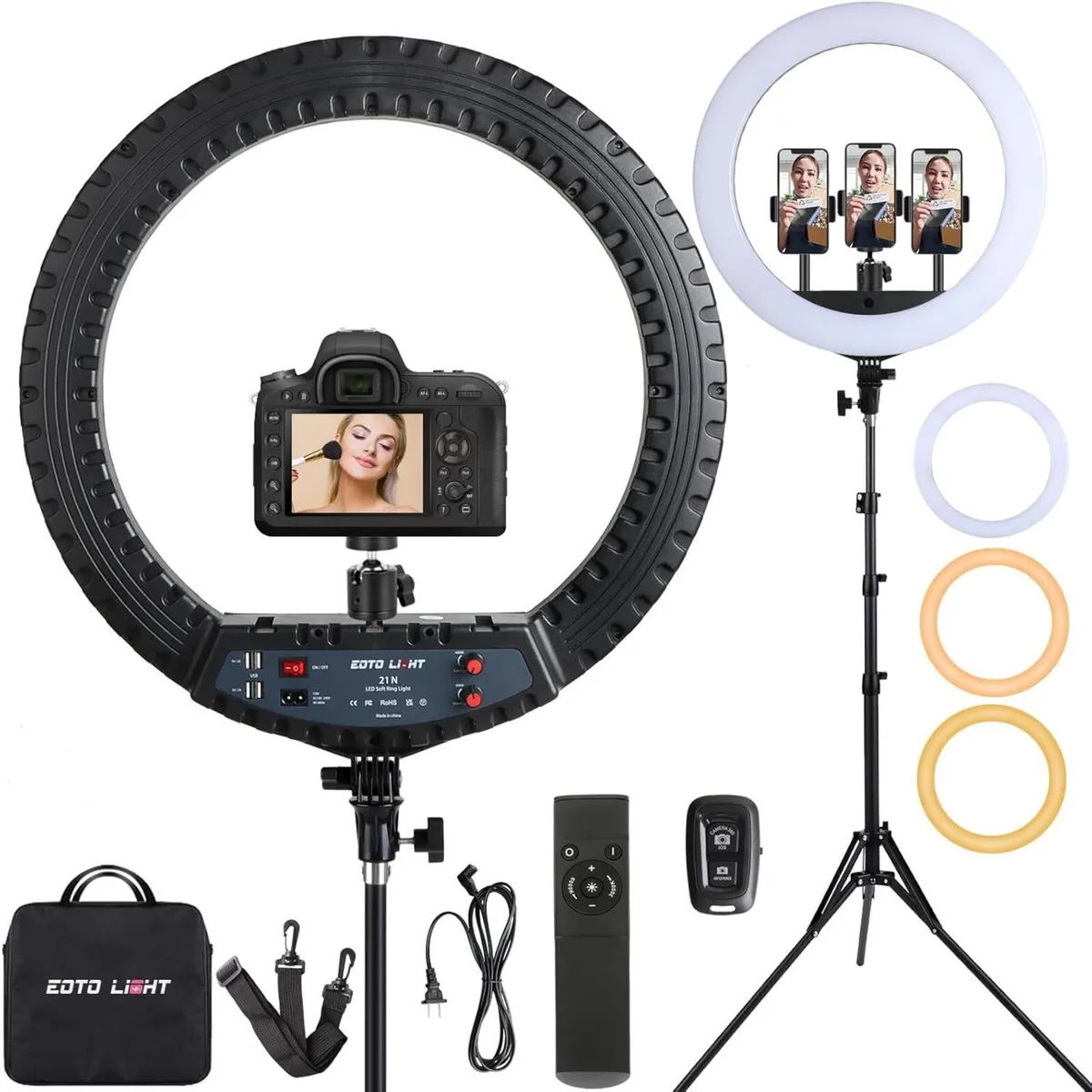 21 inch LED Ring Light with Tripod Stand Video - Image 1