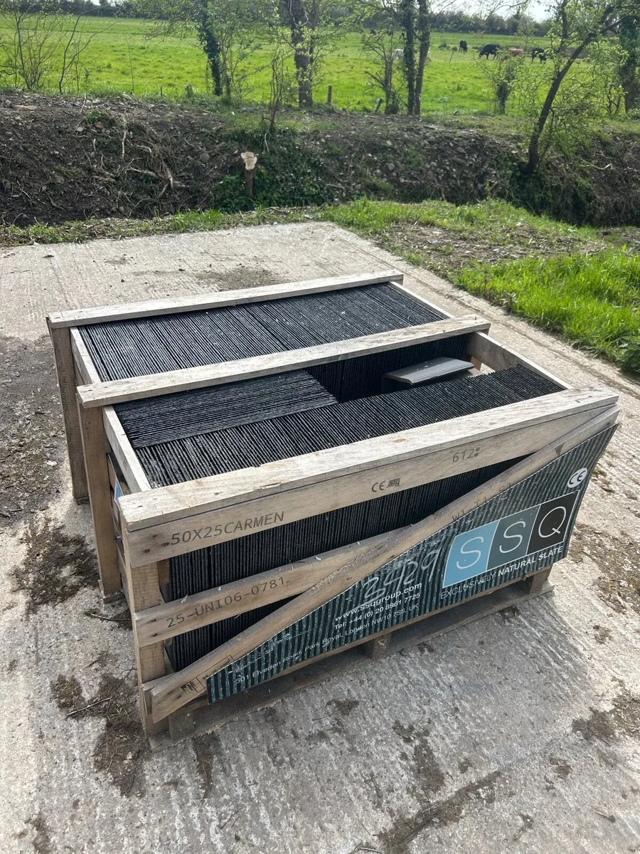 Natural roofing slate. - Image 1