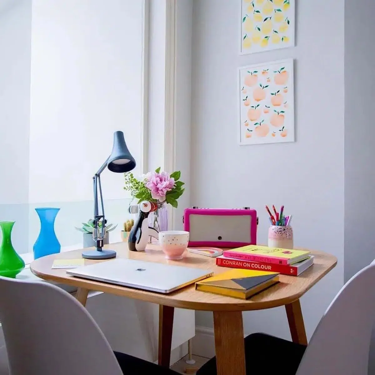 90 Mini Desk Lamp Steel Blue LED Low Energy - Image 3