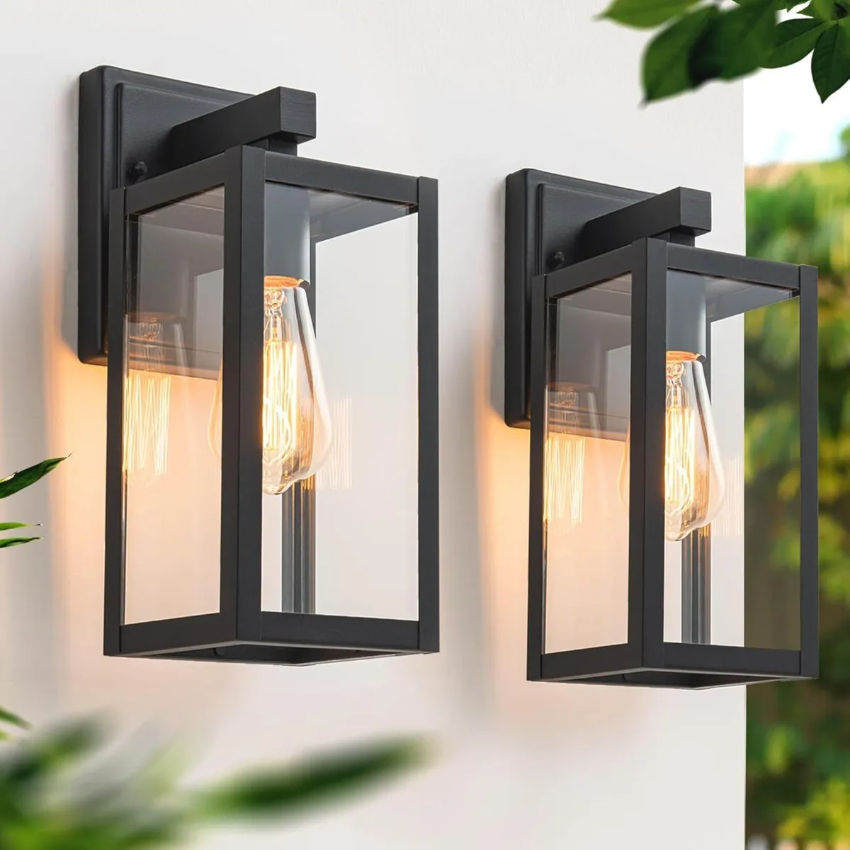Outdoor Lantern Wall Lights E27 Porch Light Max - Image 1