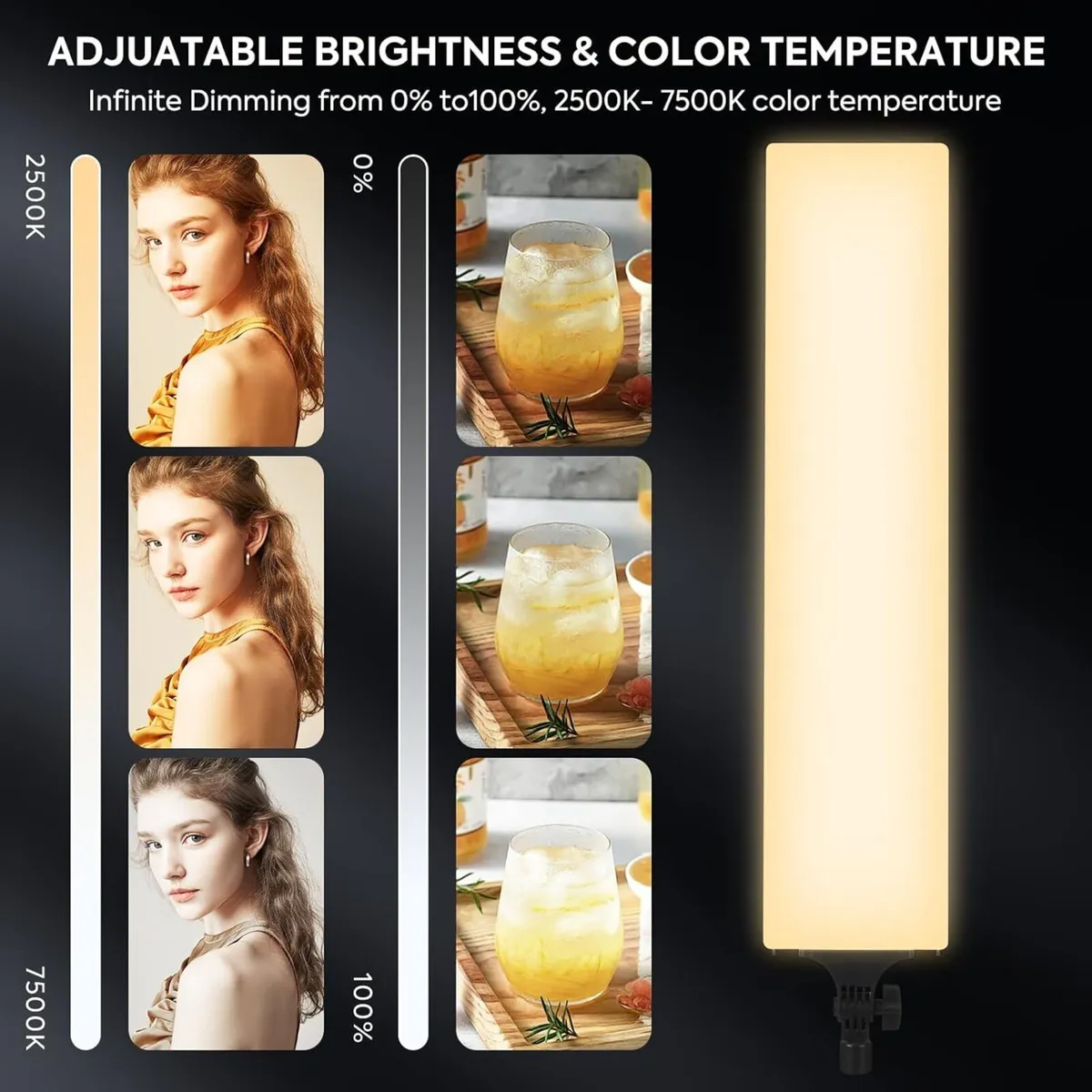 2 Pack Full Screen Photography Lighting Kit - Image 4