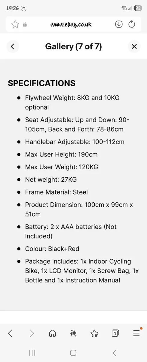 Exercise Bike - Image 2