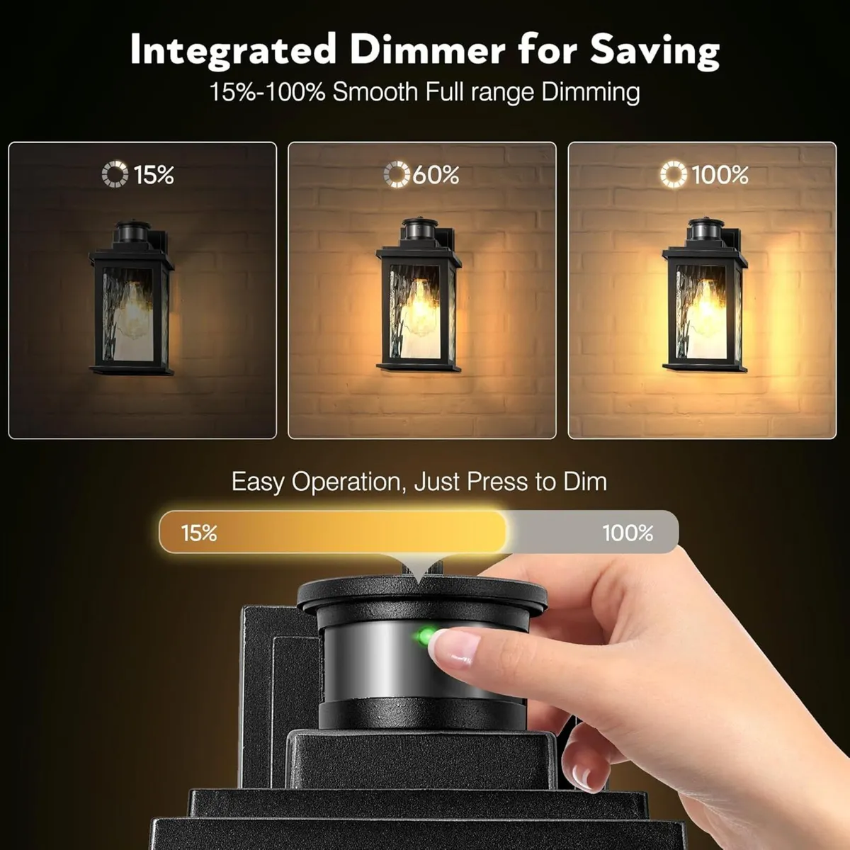 Outdoor Wall Lights with Motion Sensor Dusk to - Image 4