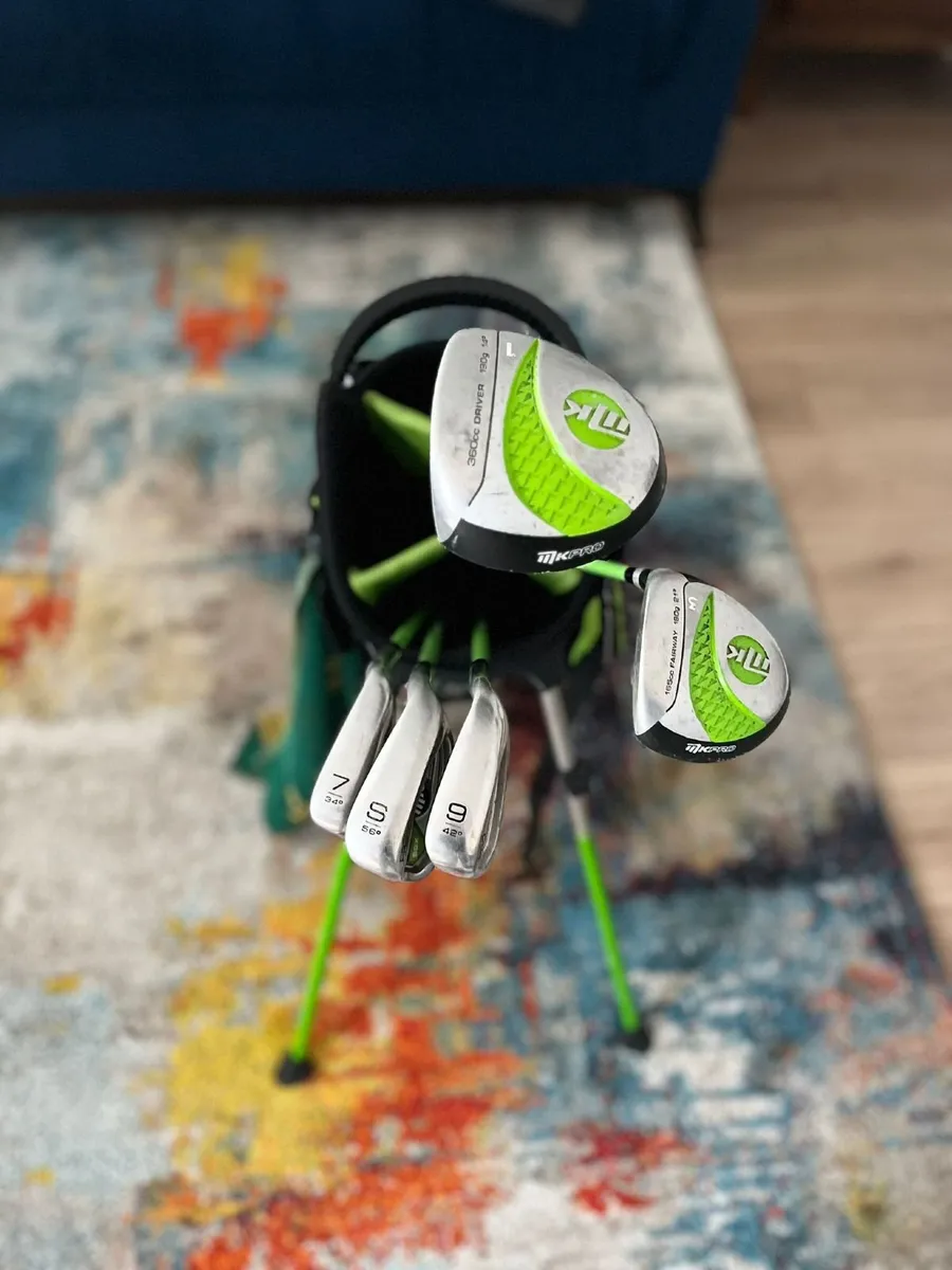MK Kids Age 9 -11 (57") Junior Golf Set RH Green - Image 2
