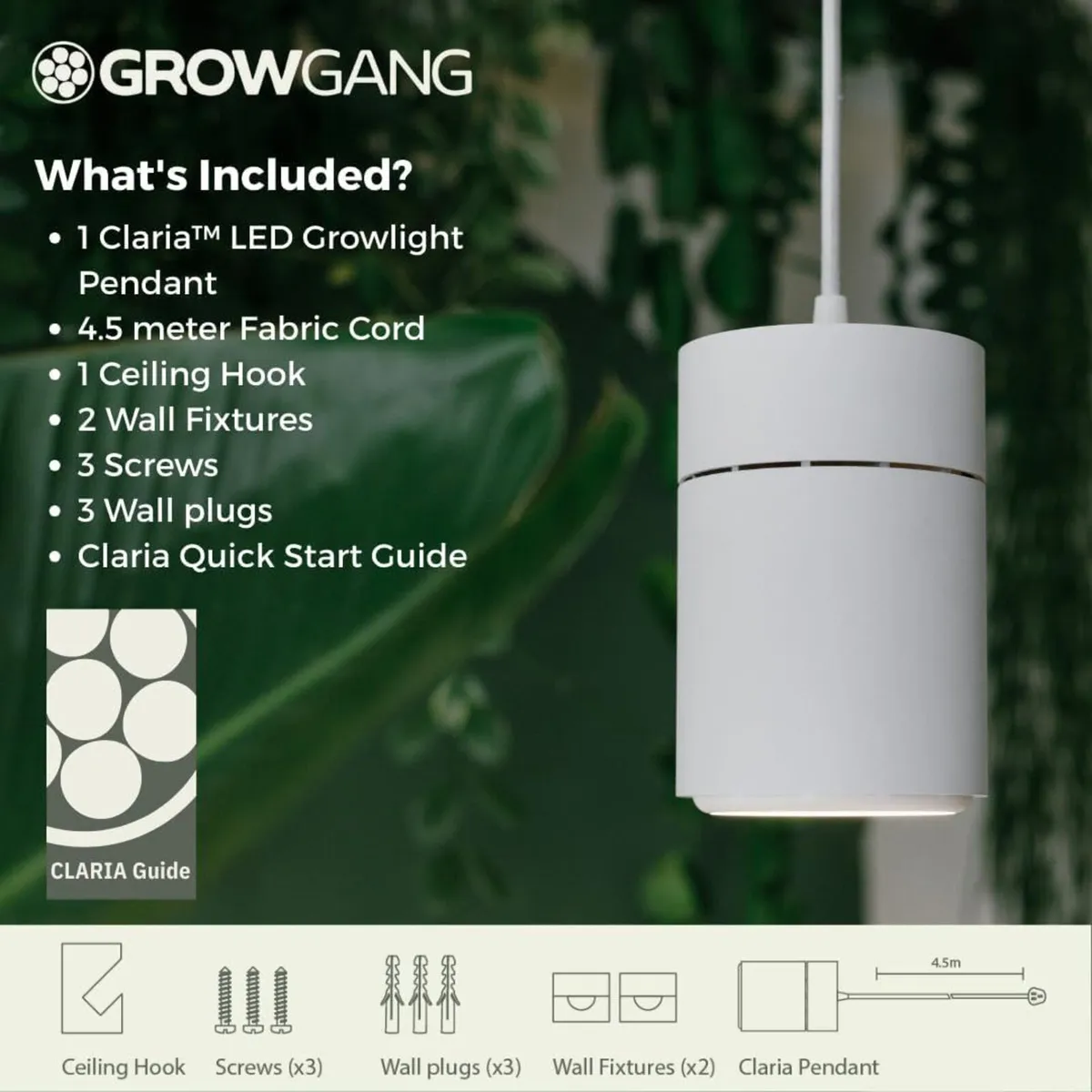 Claria Full Spectrum LED Grow Light Pendant for - Image 4