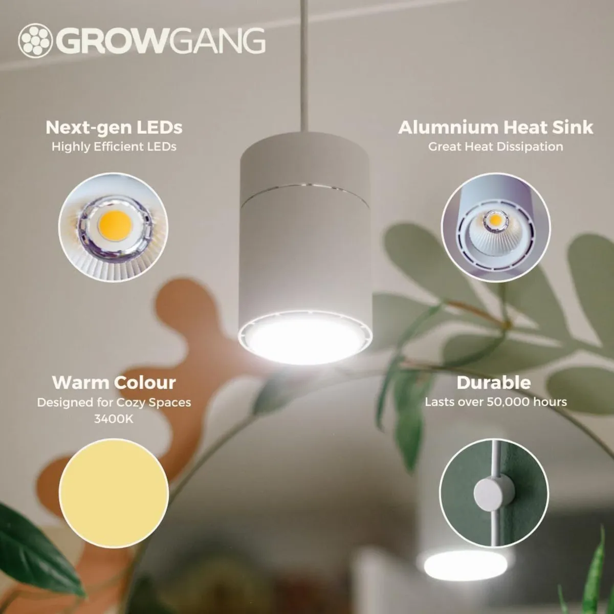 Claria Full Spectrum LED Grow Light Pendant for - Image 2