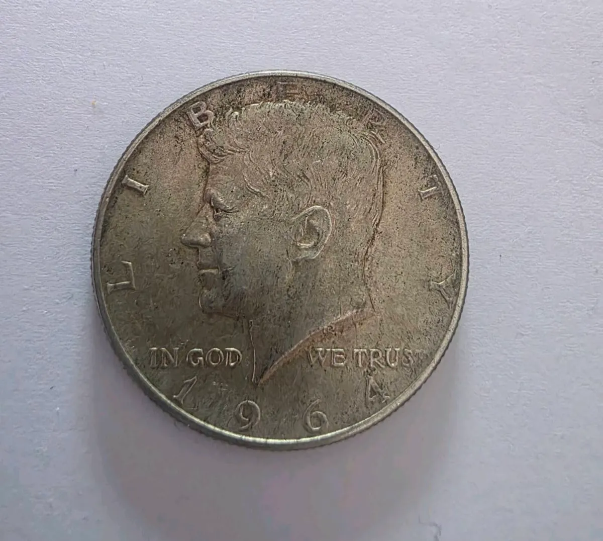 1964 silver kennedy half dollar - Image 1