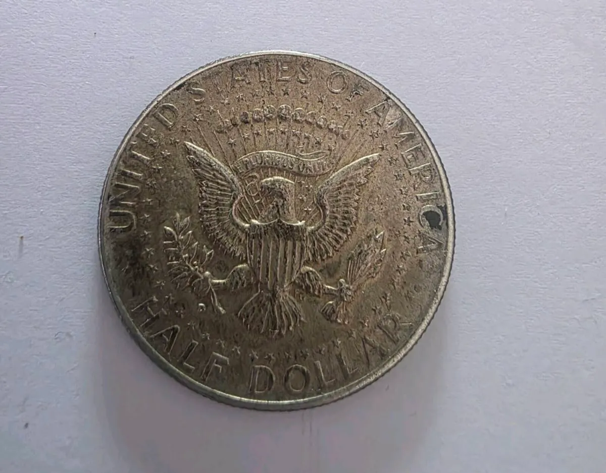 1964 silver kennedy half dollar - Image 2