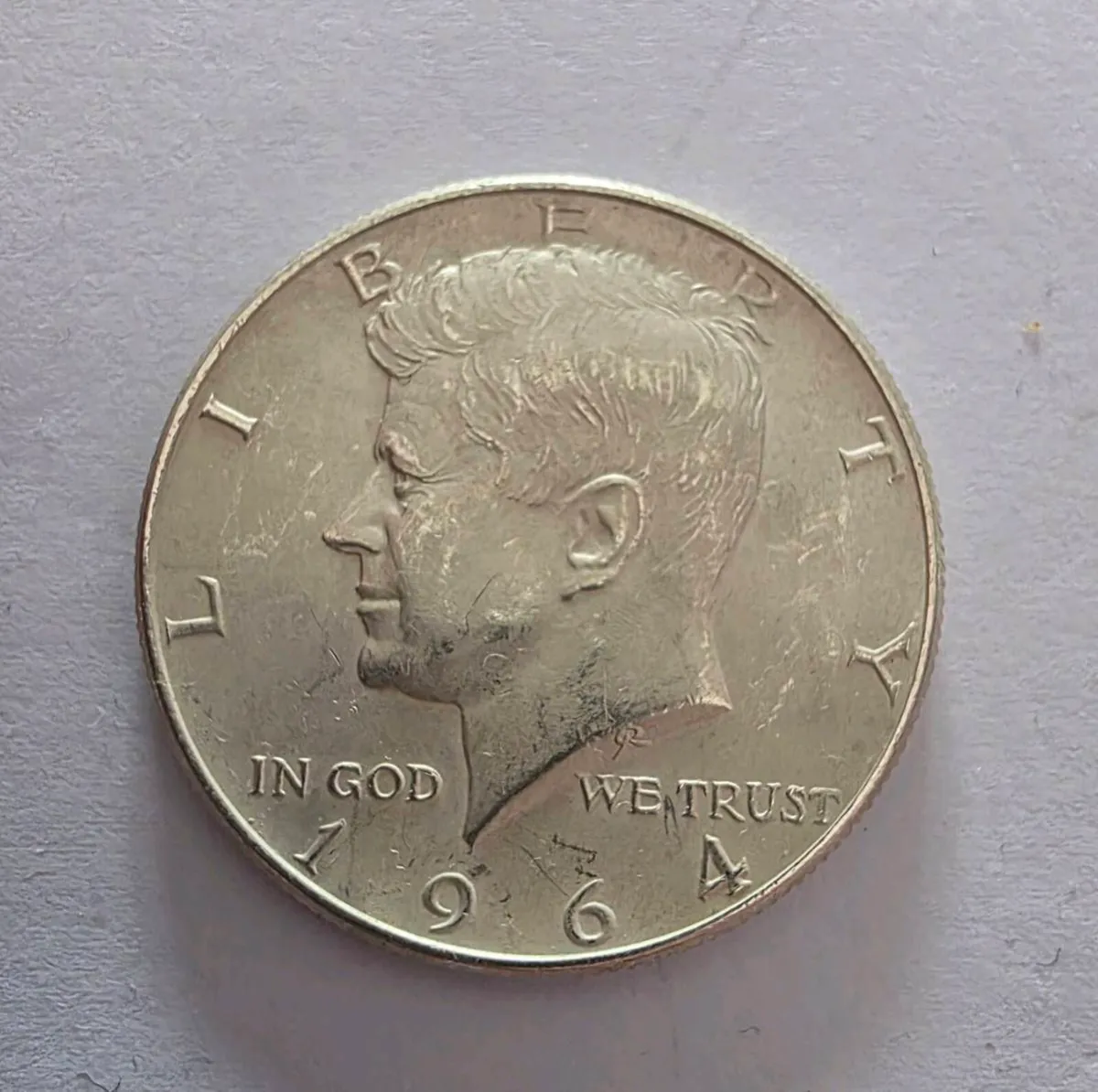 1964 silver kennedy half dollar - Image 1
