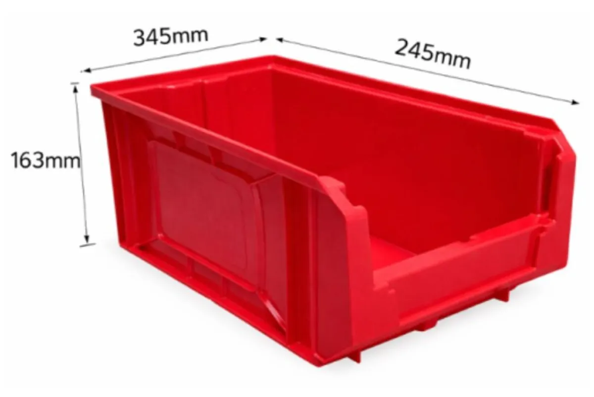 24x red lin bins - Image 2