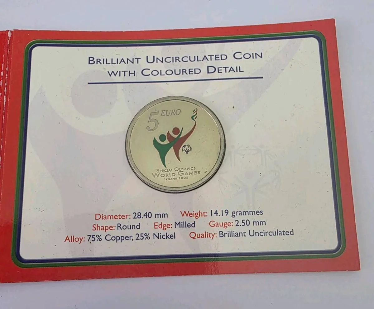 2003 commerative 5 euro coin - Image 2