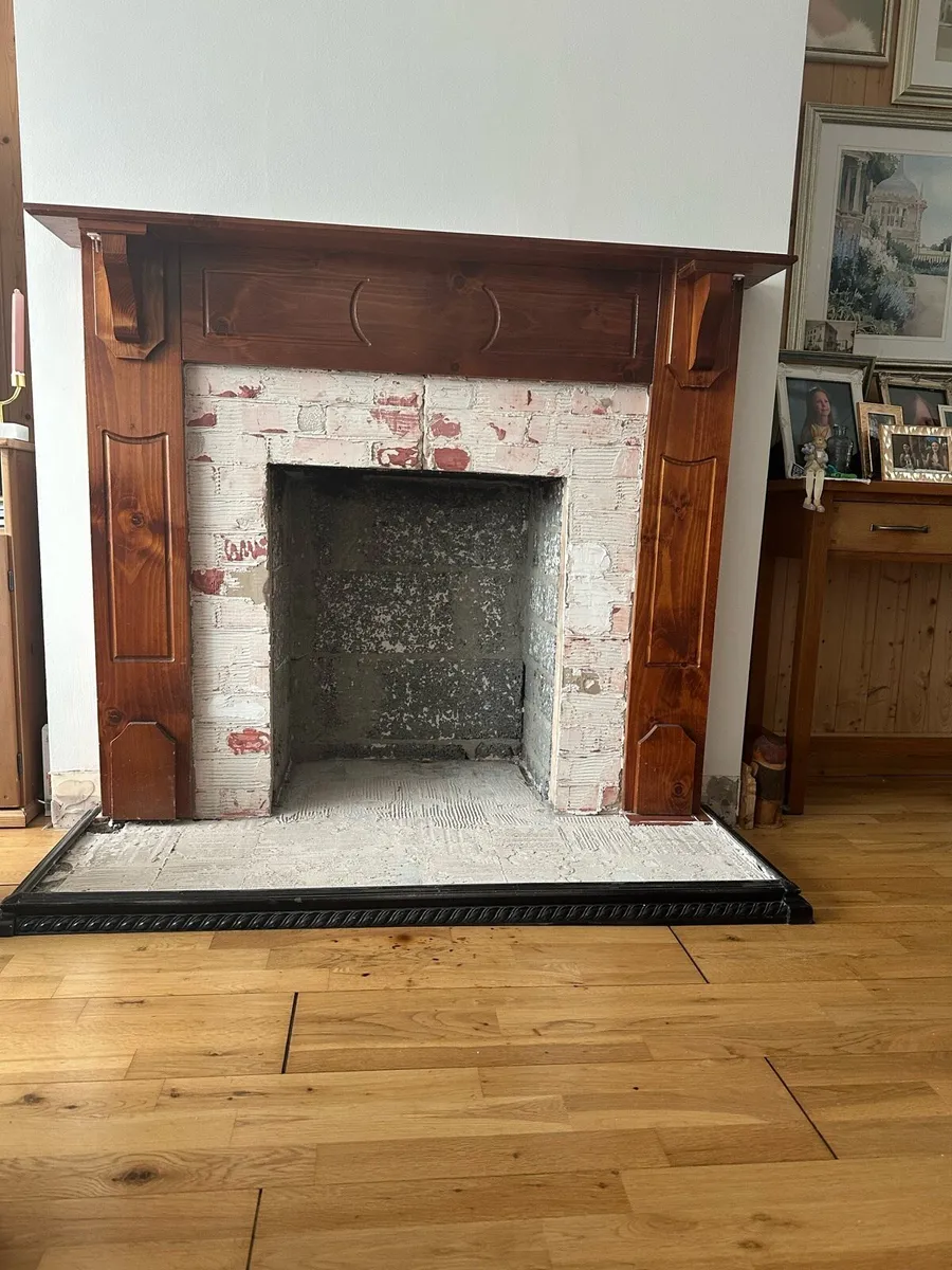 Fireplace timber surround - Image 1