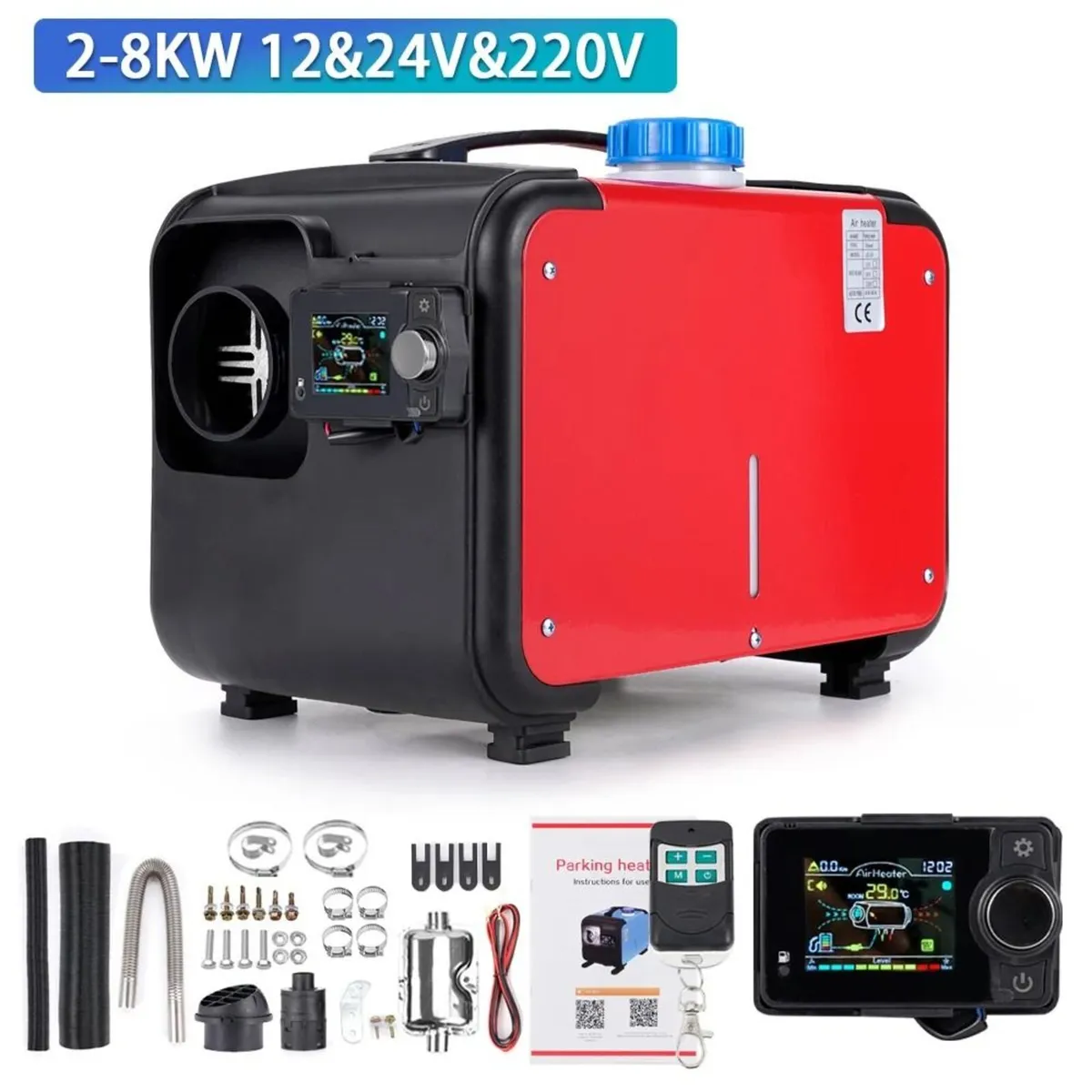 2-8KW Diesel Heater Car Truck w/Remote Bluetooth - Image 3