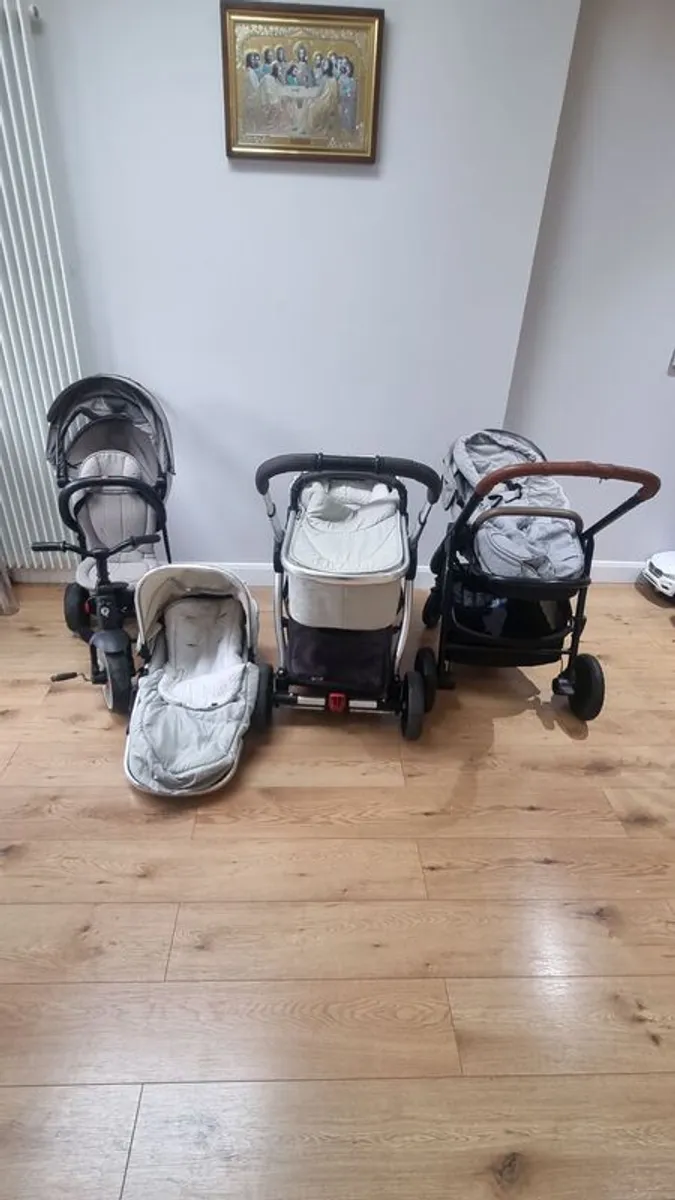 Tricycle, baby buggy set - Image 3