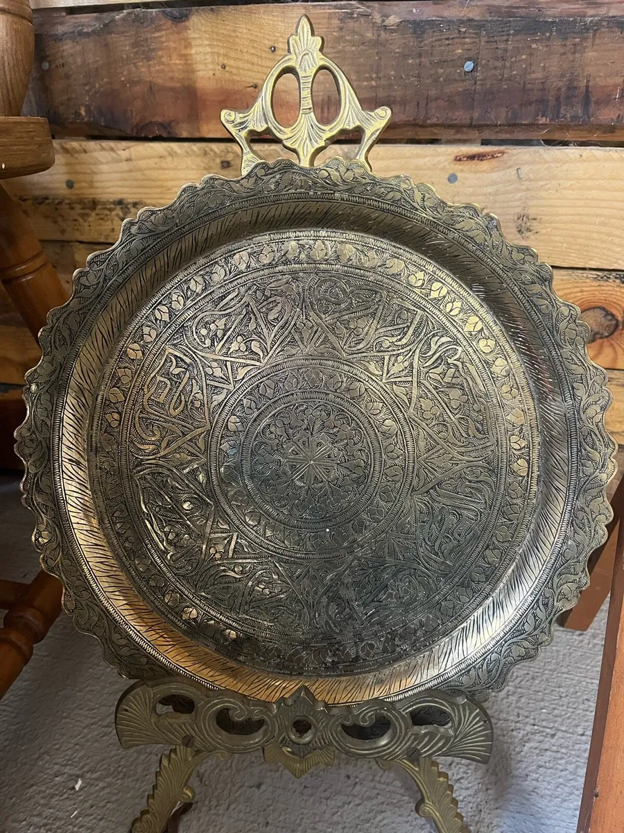 Vintage brass tray