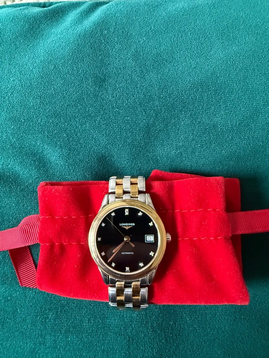 Longines men’s automatic diamond watch - Image 1