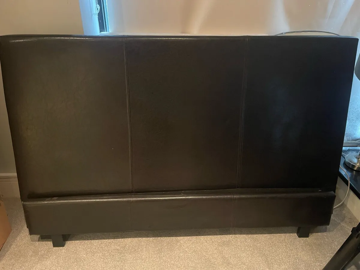 Very Sturdy 4Ft 6” Leather Double Bed -Can Deliver