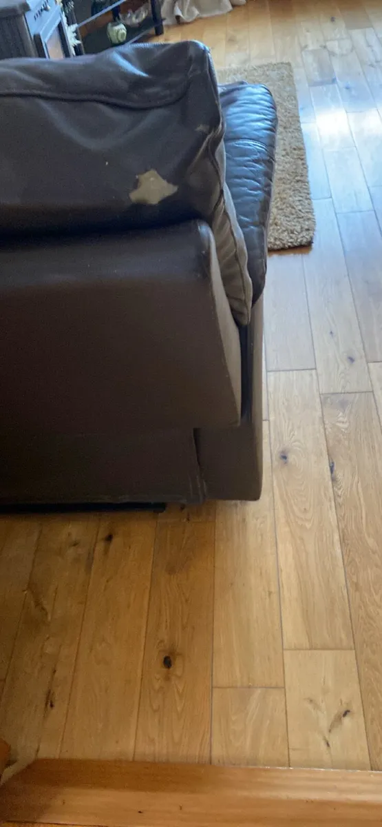 Brown Leather Recliner - Image 3