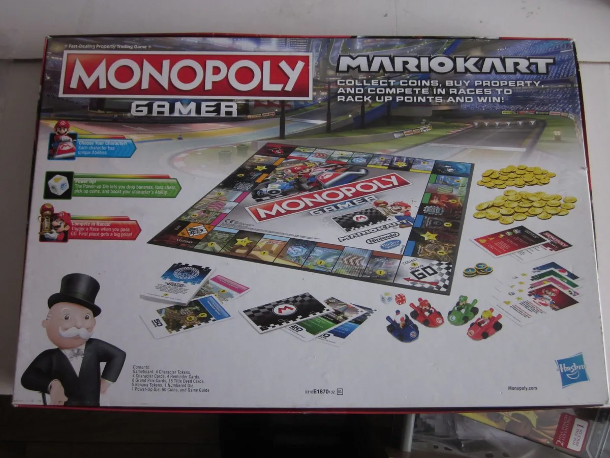 Mario Monopoly Gamer Mario Kart Board Game - Image 2