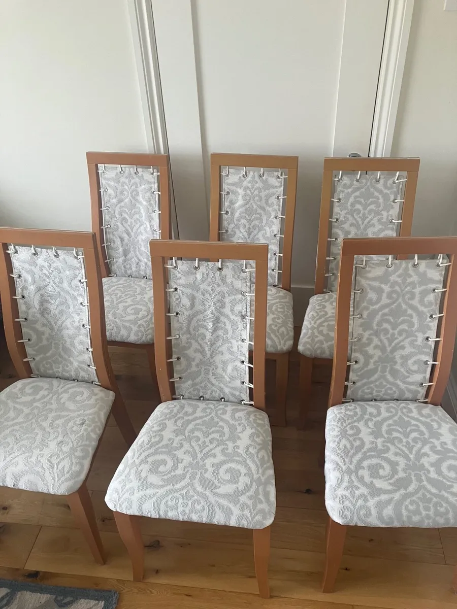 6 Dining chairs - Image 1