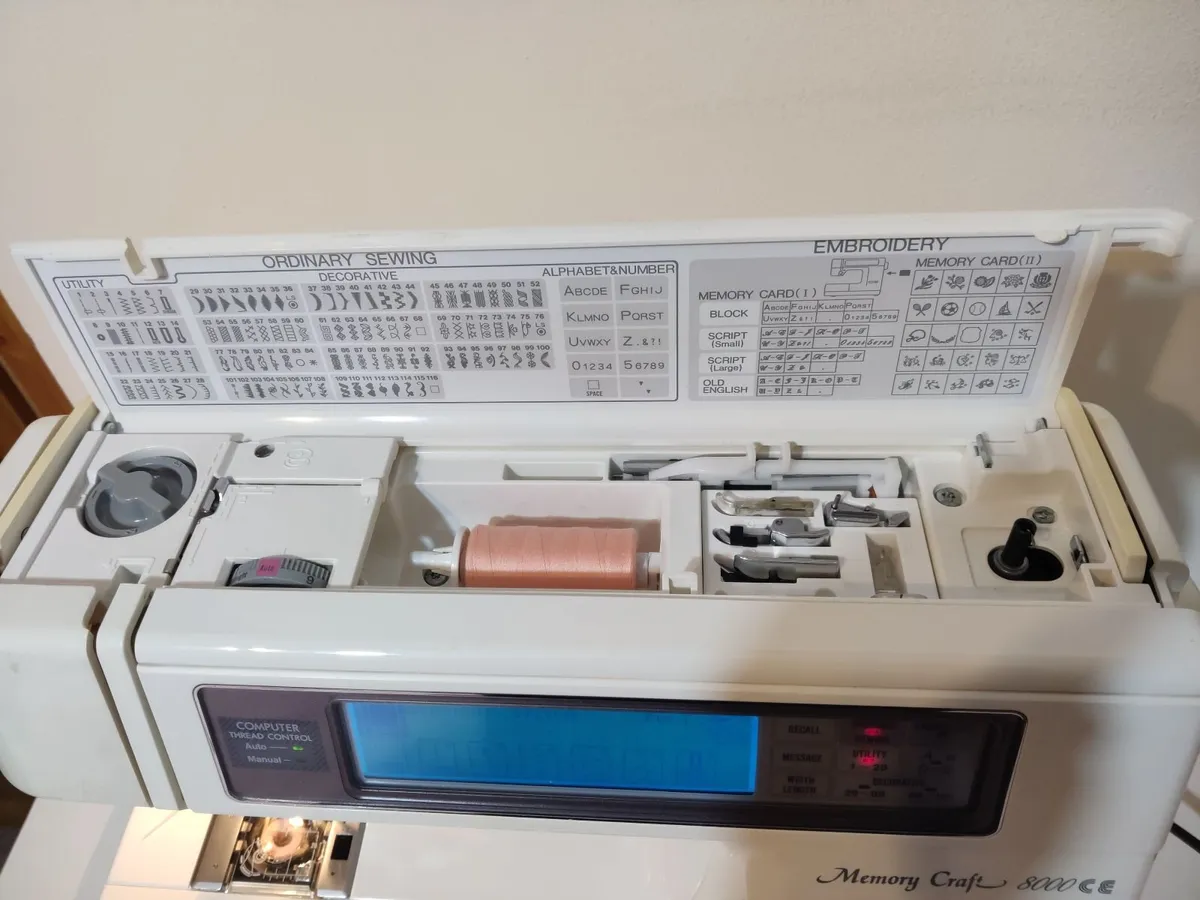 Janome MC 8000ce Computerised Sewing machine - Image 4