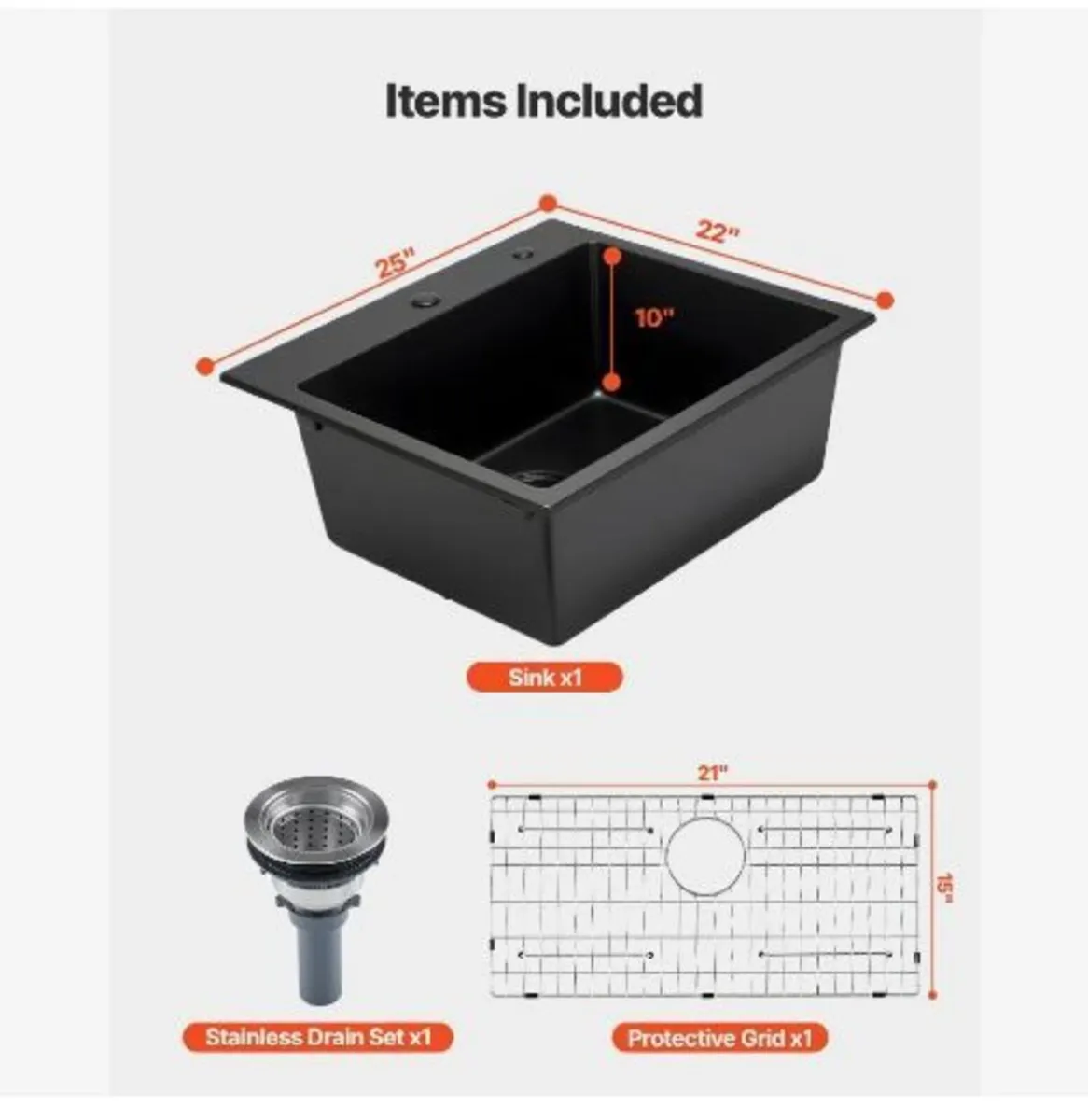 63 cm Kitchen Sink Workstation - Image 2