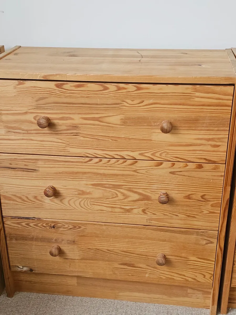 Ikea chest of drawers solid wood pine - Image 1