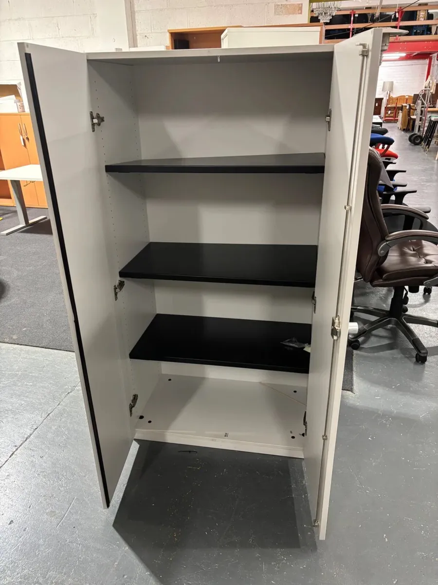 2 DOOR WHITE STORAGE UNIT @ CJM FURNITURE - Image 2