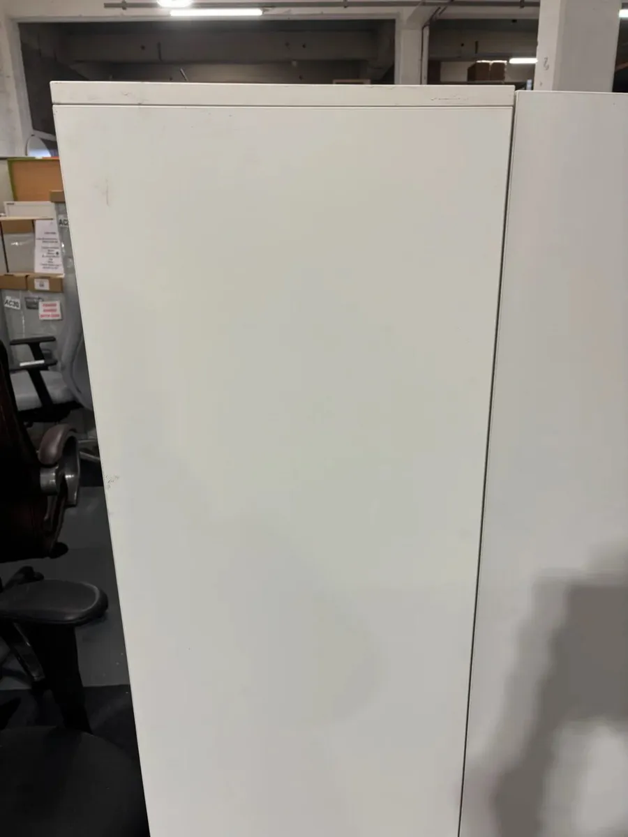 2 DOOR WHITE STORAGE UNIT @ CJM FURNITURE - Image 3