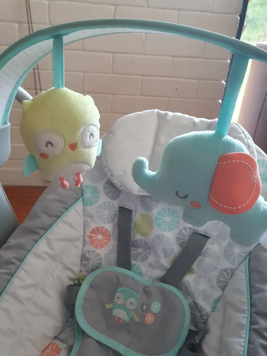 Ingenuity Hugs & Hoots Folding Baby Swing - Image 2