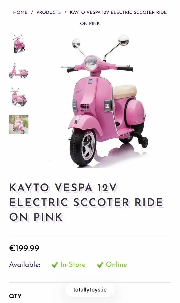 Kids vespa 12v - Image 1