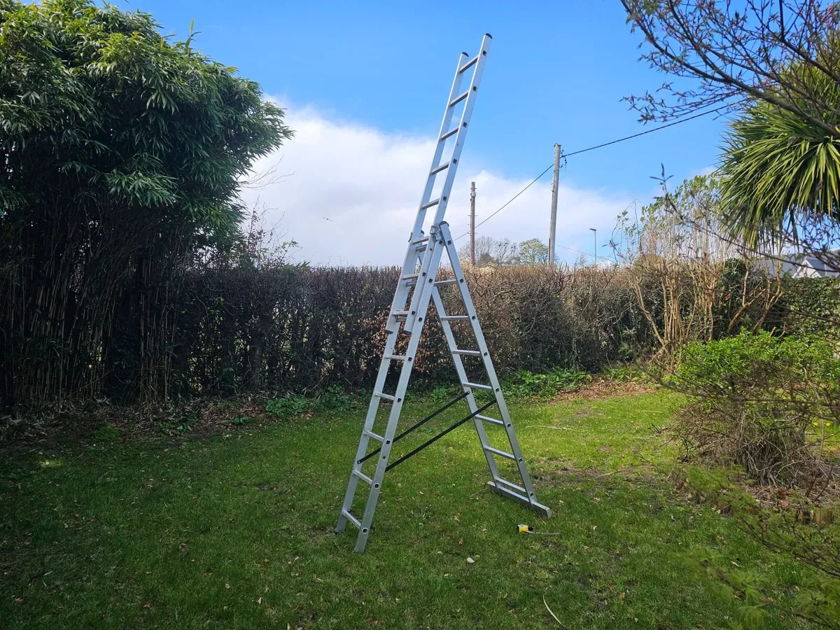 Extendable Aluminium Step Ladder Combination Multi - Image 1