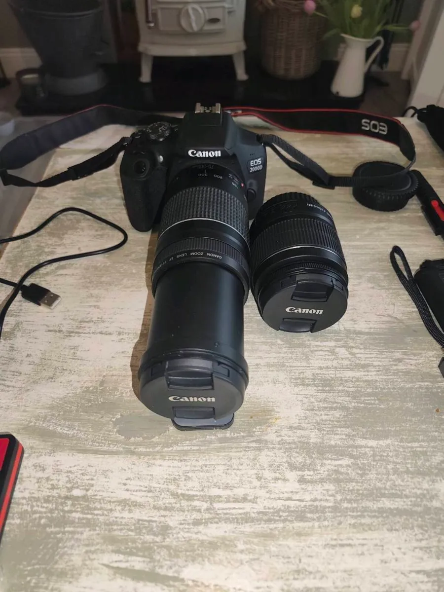 Canon EOS2000D plus lenses and accessories - Image 1