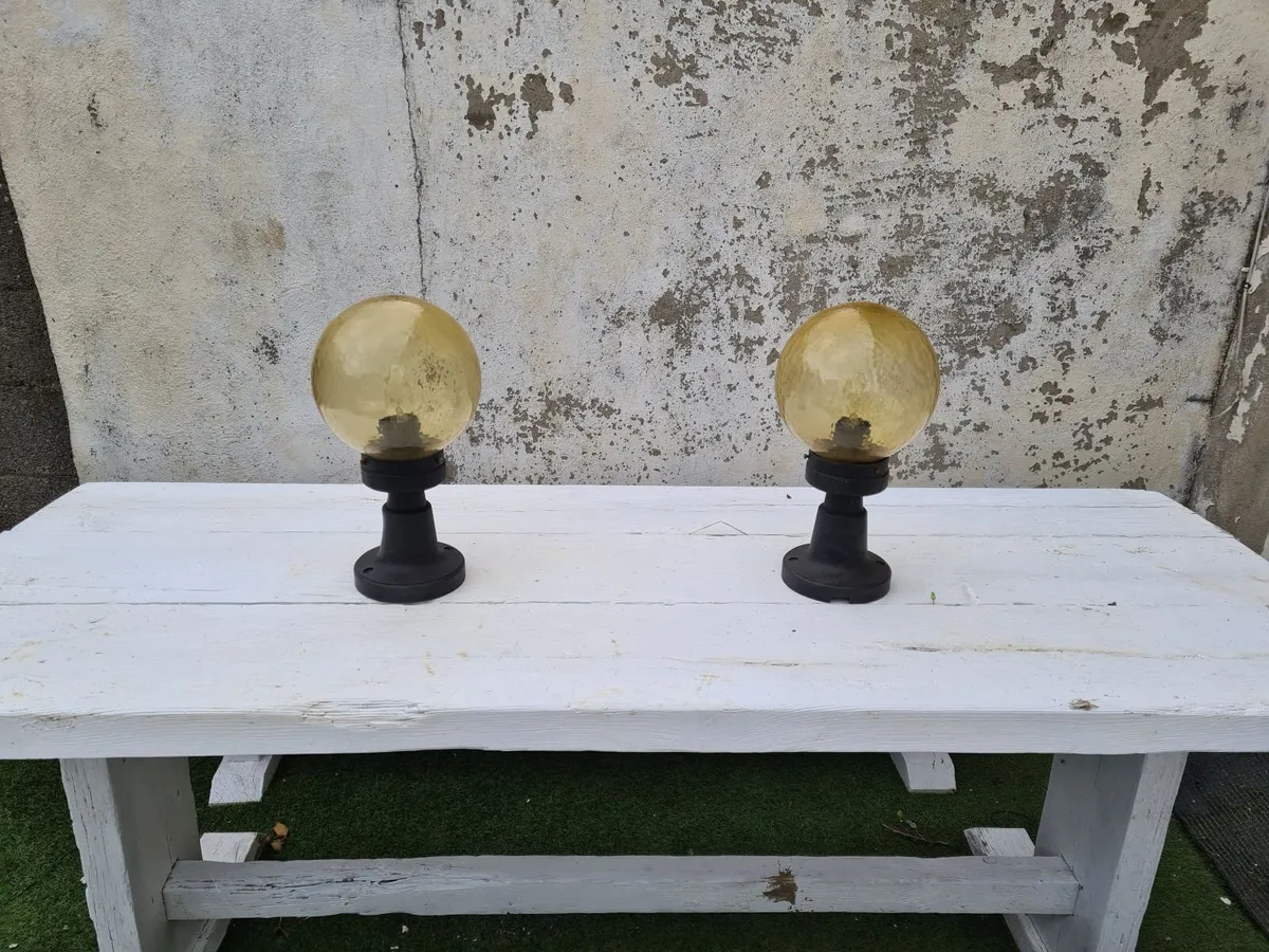 Pier Lights x 2 Plastic but durable and no rust wi