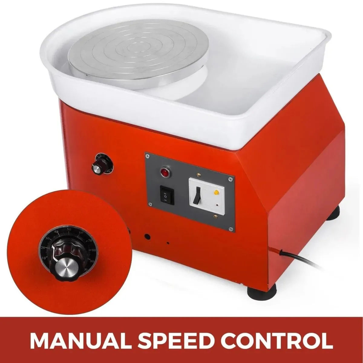 280W 25cm Electric Pottery Wheel Machine for DIY - Image 4